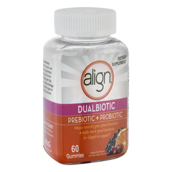 Image for Align Prebiotic + Probiotic, Dualbiotic, Gummies,60ea from GREEN APPLE PHARMACY