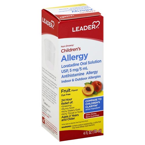 Image for Leader Allergy, Non-Drowsy, Children's, Fruit Flavor,4oz from GREEN APPLE PHARMACY