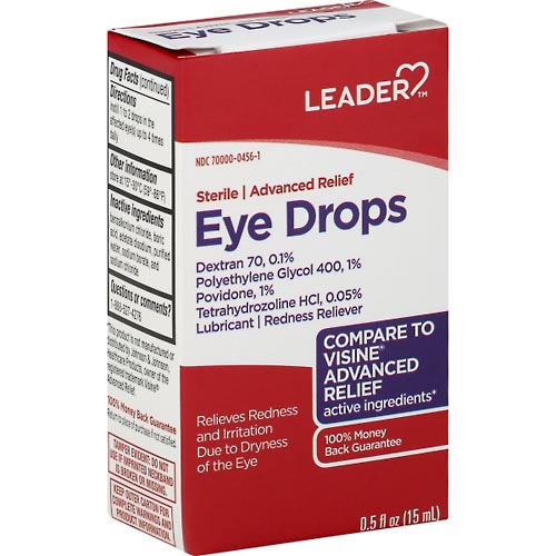Image for Leader Eye Drops, Advanced Relief,0.5oz from GREEN APPLE PHARMACY