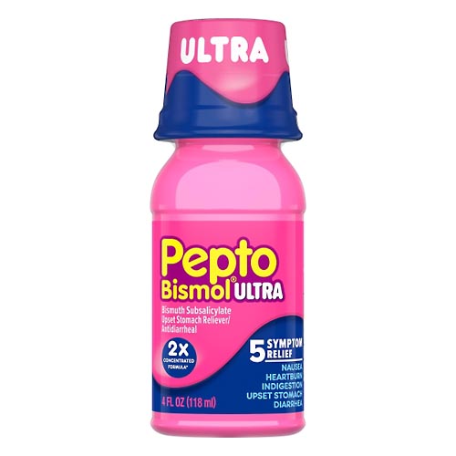 Image for Pepto Bismol Upset Stomach Reliever/Antidiarrheal, Ultra,4oz from GREEN APPLE PHARMACY