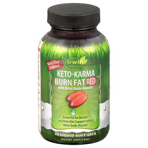 Image for Irwin Naturals Keto-Karma Burn Fat, Red, Liquid Soft-Gels,72ea from GREEN APPLE PHARMACY